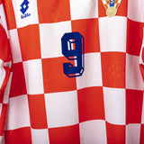 maglia home croazia lotto suker n9 1996
