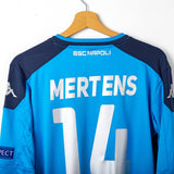 Maglia Napoli Home UEFA Kappa Mertens 14 ml 2019/2020