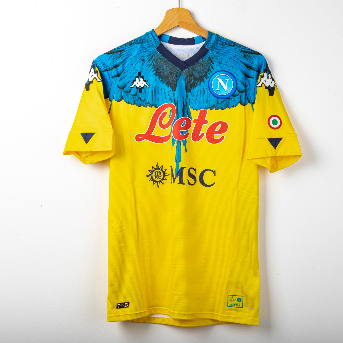 maglia napoli marcelo burlon kappa Ospina 25 N°033/200 2020/2021