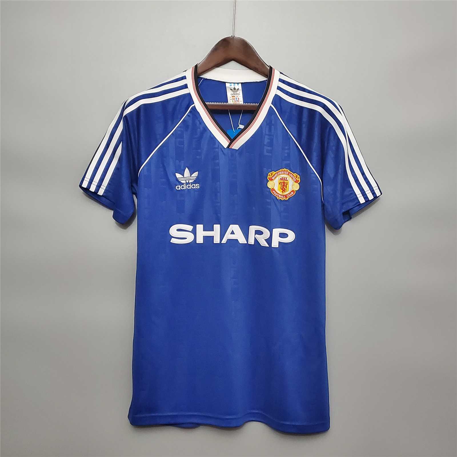 Man. United Maglia Away Blue 1988/89 - NO NOME NO NUMERO - XL