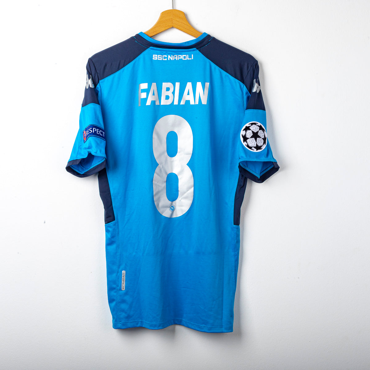 maglia home champions league napoli kappa Fabian 8 2019/2020
