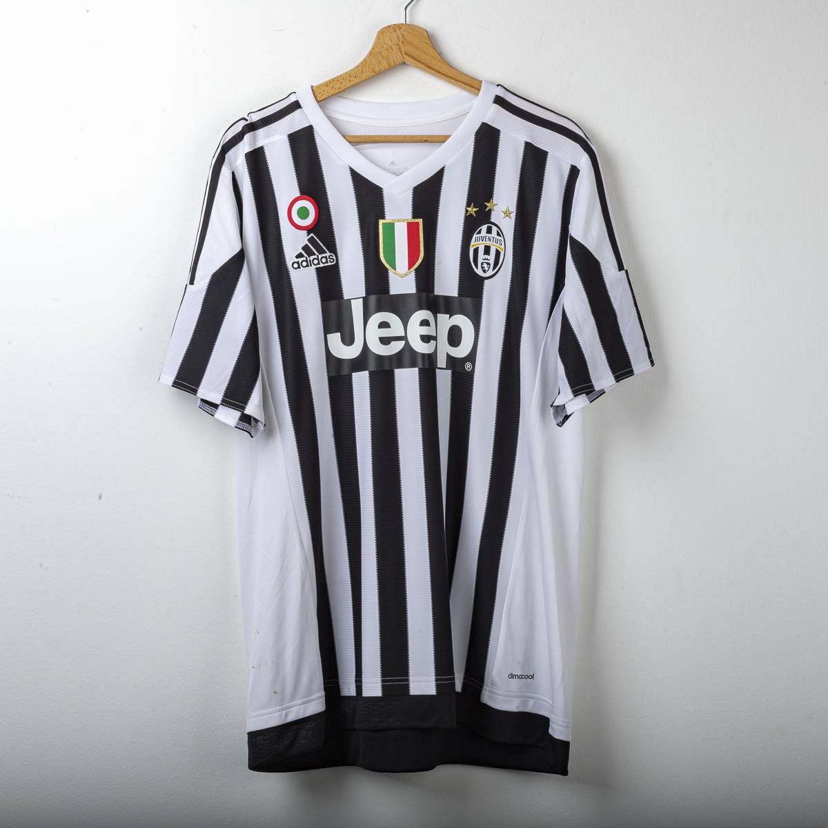 Maglia home Juventus Adidas Jeep Chiellini 3 2015/2016