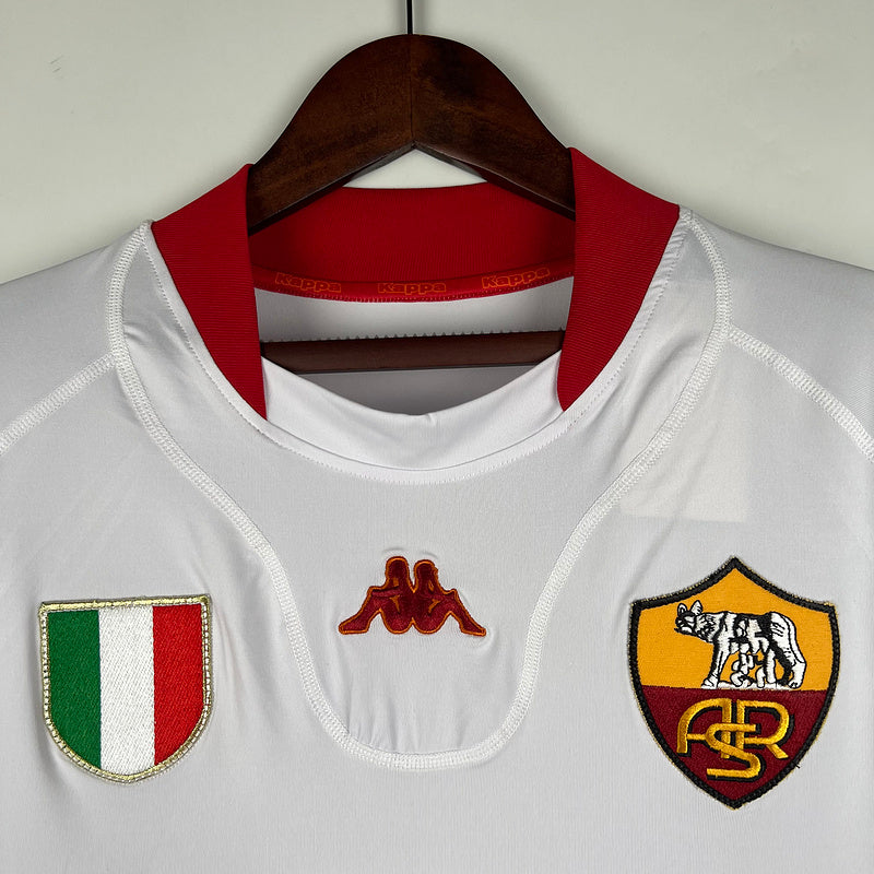 Roma Maglia Away White 2001/02