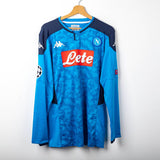 Maglia Napoli Home UEFA Kappa Mertens 14 ml 2019/2020