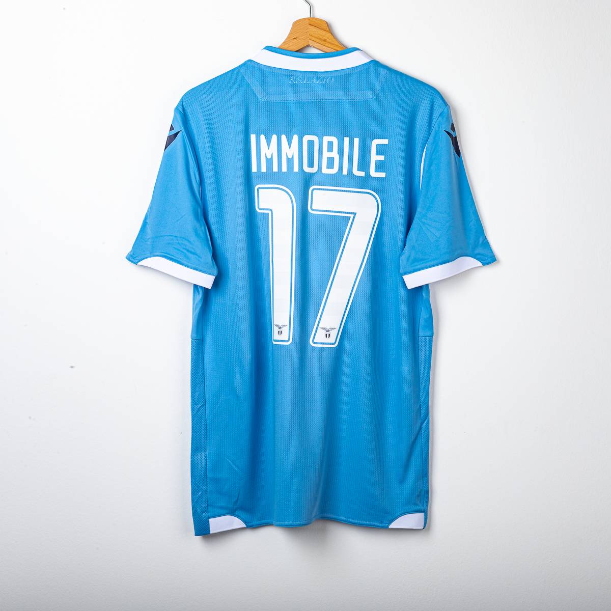 maglia home lazio macron immobile 17 con cartellino 2019/2020