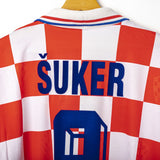 maglia home croazia lotto suker n9 1996