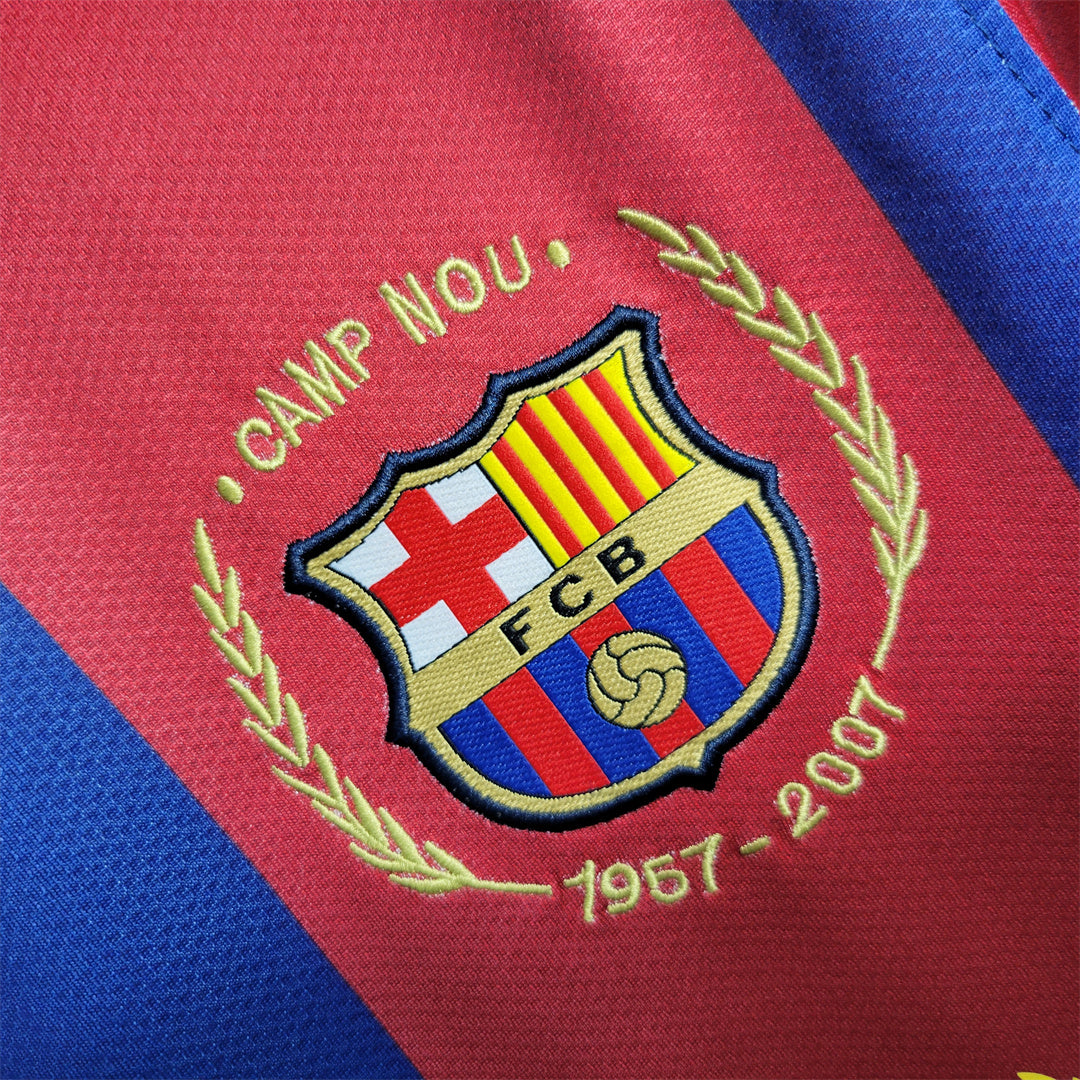 Barcellona Maglia Home 50th Camp Nou 2007/08