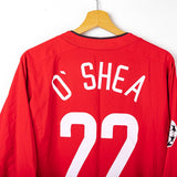 Maglia Home Manchester United Nike O'Shea 22 Uefa ml 2002/2003
