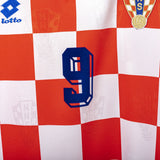 maglia home croazia lotto suker n9 1996