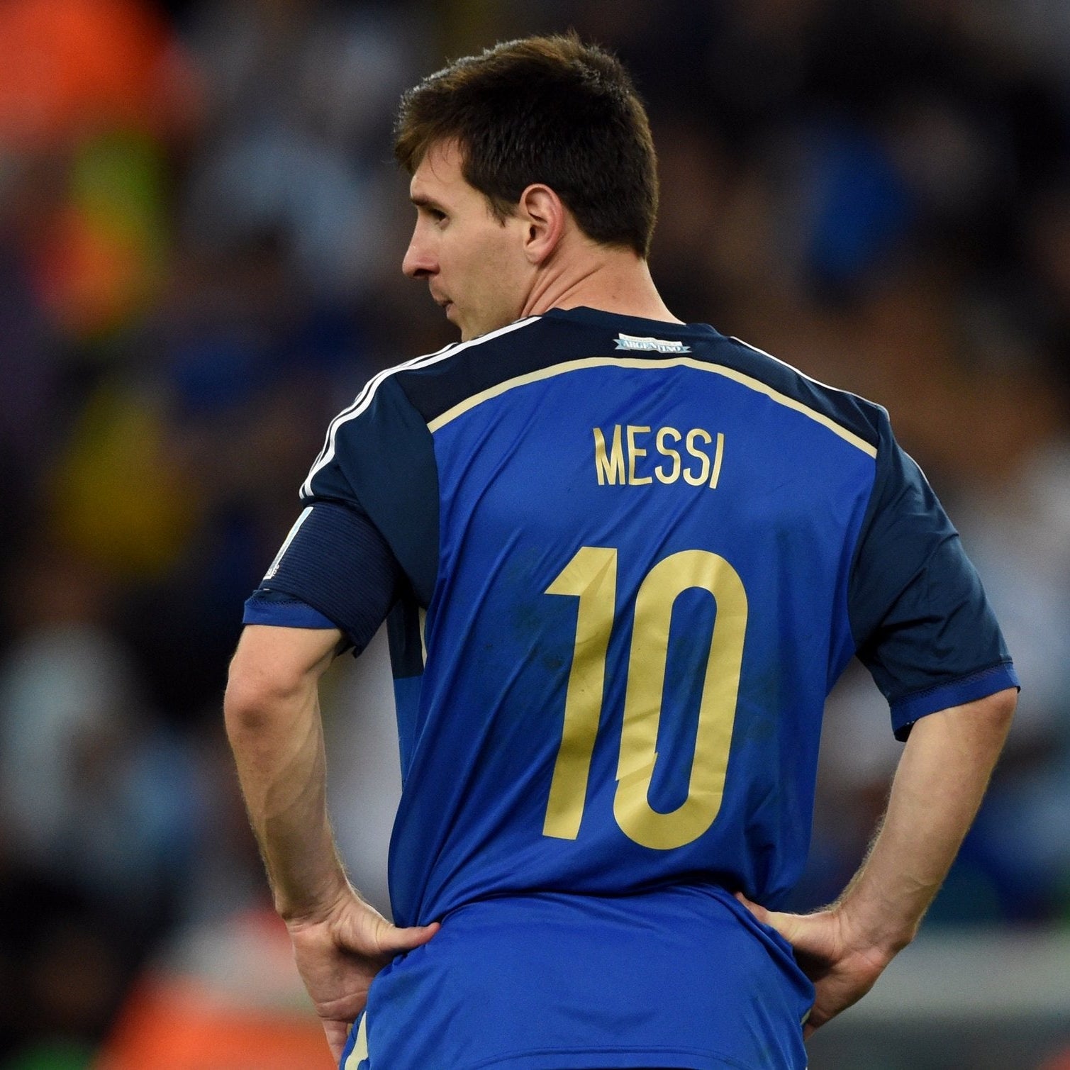Maglia Messi Argentina Away World Cup Final 2014