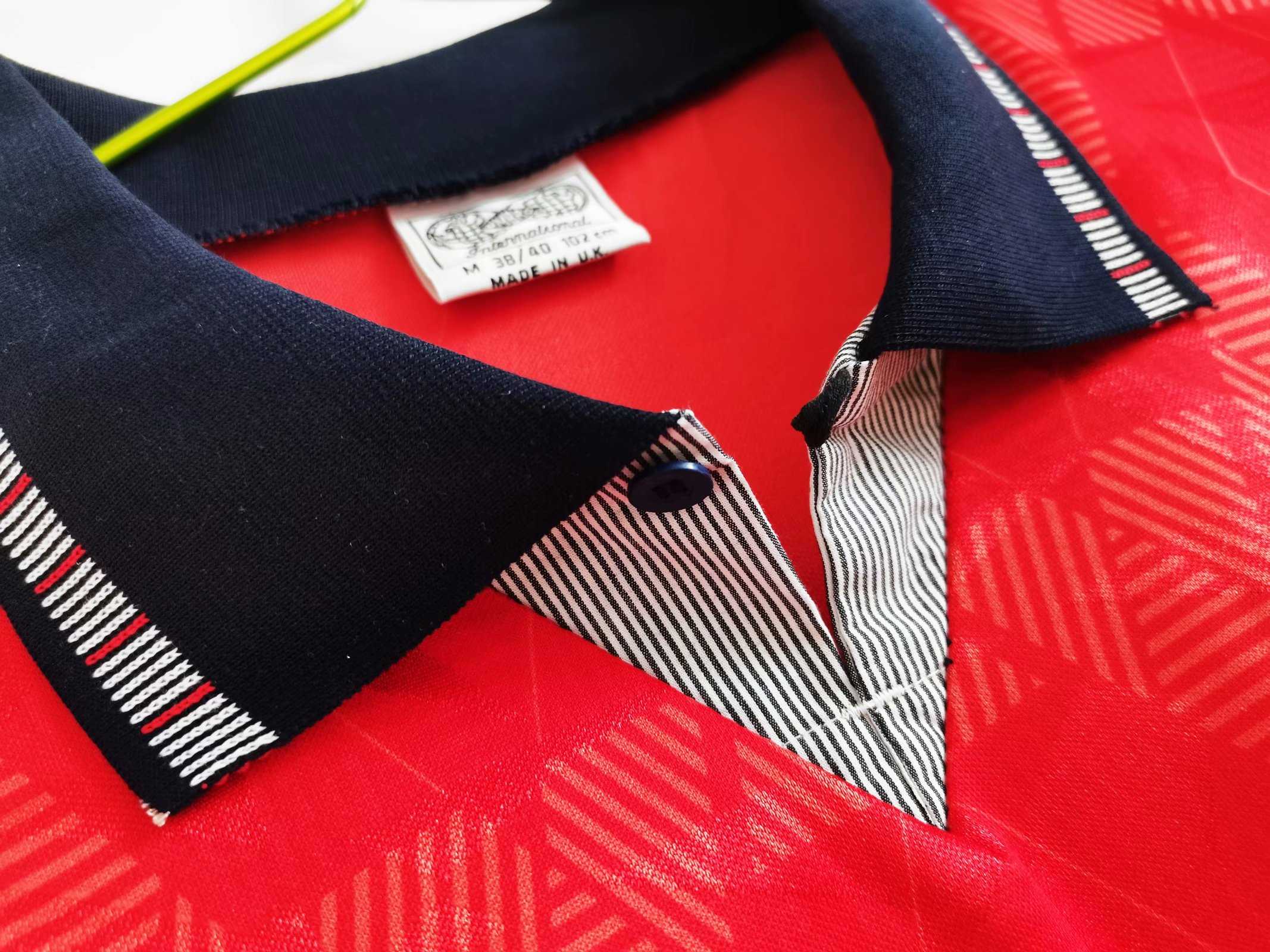Inghilterra Maglia Away Red 1990