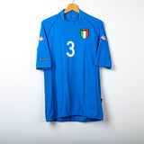 Maglia Azzurra Home Italia Kappa Maldini 3 2002