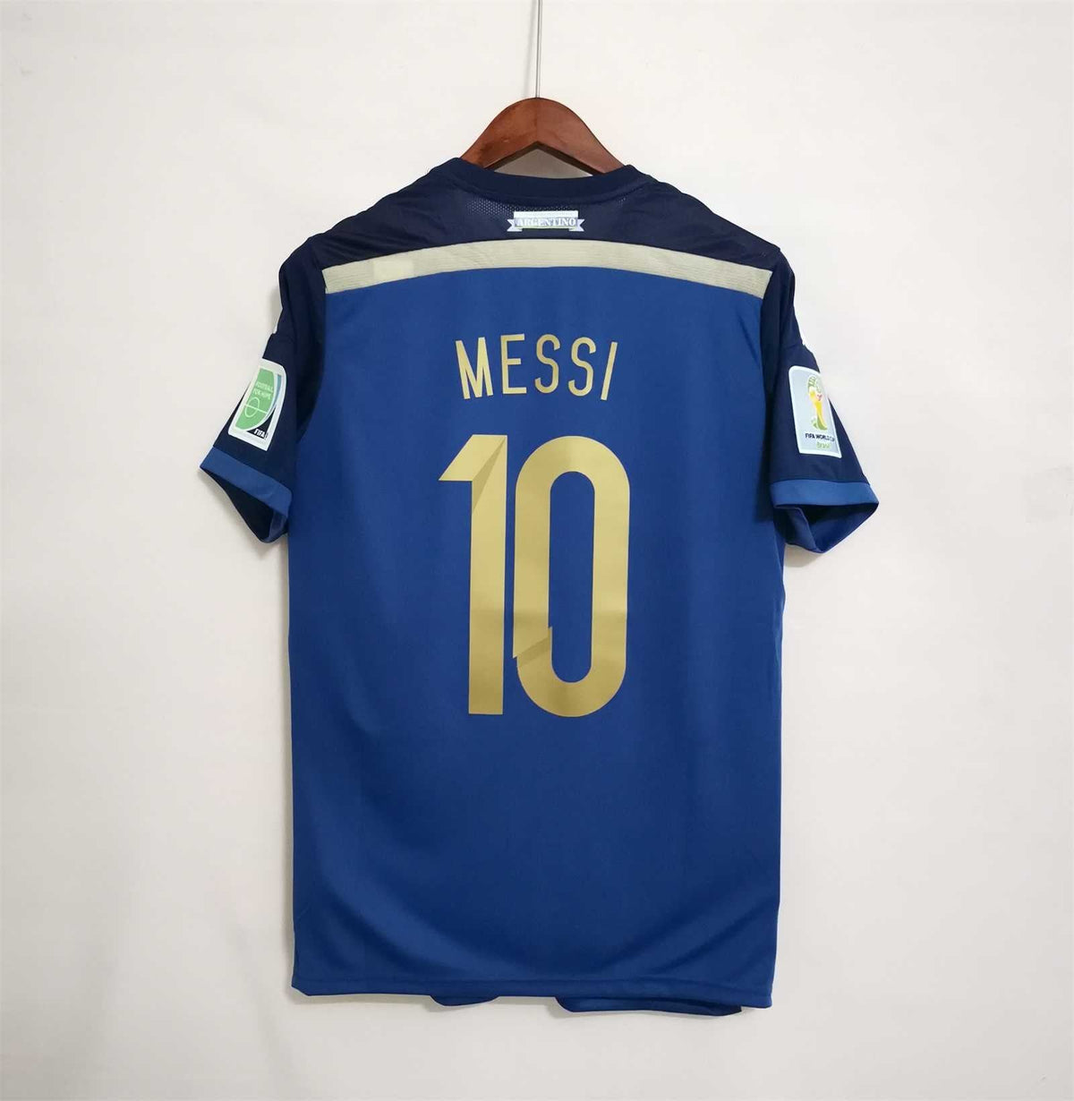 Maglia Messi Argentina Away World Cup Final 2014