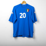 Maglia Home Italia Kappa Totti n20 Euro 2000