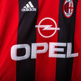 Maglia Home Milan Adidas Opel Shevchenko 7 2001/2002